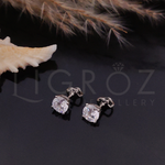 Load image into Gallery viewer, LIGROZ 925 Silver Sparkling Round-Cut Stud Earrings for Women