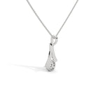 Load image into Gallery viewer, Silver Flower Pendant Necklace