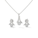Load image into Gallery viewer, 925 Sterling Silver Pendant Necklace & Earring Set for Women - Elegant & Timeless