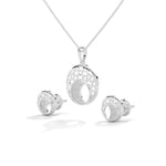 Load image into Gallery viewer, 925 Silver Pendant & Earring Set for Women