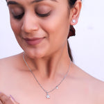 Load image into Gallery viewer, Silver Modern Geometric Necklace