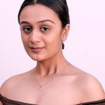 Load image into Gallery viewer, Silver Modern Geometric Necklace