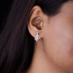 Load image into Gallery viewer, Silver Modern Geometric Earring