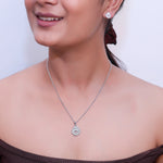 Load image into Gallery viewer, 925 Silver Pendant & Earrings Set