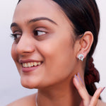 Load image into Gallery viewer, 925 Sterling Silver Necklace & Earrings Combo