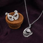 Load image into Gallery viewer, Elegant 925 Silver Pendant and Earrings