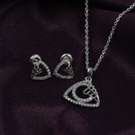Load image into Gallery viewer, Elegant Women's 925 Sterling Silver Jewelry Set - Pendant Necklace & Matching Earrings