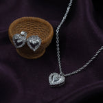 Load image into Gallery viewer, Beautifully Crafted 925 Sterling Silver Necklace with Earrings - Perfect for Special Occasions