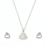 Load image into Gallery viewer, Elegant Women's 925 Sterling Silver Jewelry Set - Pendant Necklace & Matching Earrings
