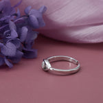 Load image into Gallery viewer, Silver Evil Eye Diamond Ring