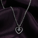 Load image into Gallery viewer, Silver Heart Pendant Necklace