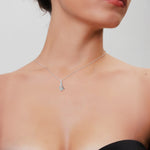 Load image into Gallery viewer, Silver Flower Pendant Necklace