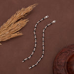 Load image into Gallery viewer, Silver and Black Bead Kids Nazariya Bracelet - Real 925 Sterling Silver