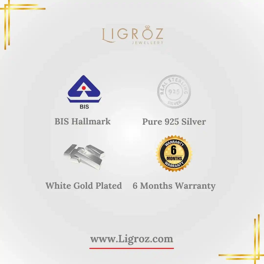 LIGROZ 925 Silver Teddy Charm Adjustable Bracelet for Girls