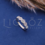 Load image into Gallery viewer, 925 Silver Hexa Pattern Stone Ring for Kids
