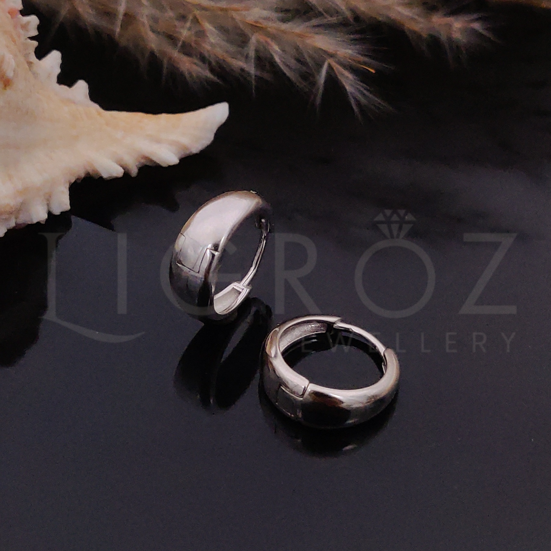 LIGROZ 925 Silver Classic Hoop Earrings for Women