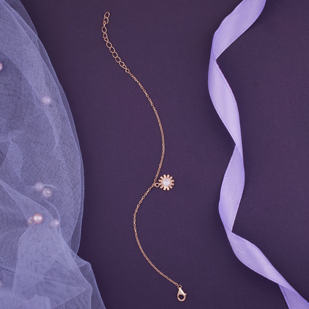 Premium Rose Gold-Plated Ladies Bracelet for Party & Daily Wear