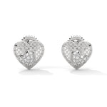 Load image into Gallery viewer, Sparkling Silver Strawberry Stud Earrings
