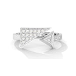 Load image into Gallery viewer, Silver Modern Diamond Ring
