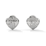 Load image into Gallery viewer, Sparkling Silver Strawberry Stud Earrings
