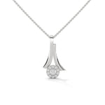 Load image into Gallery viewer, Silver Flower Pendant Necklace
