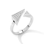 Load image into Gallery viewer, Silver Modern Diamond Ring
