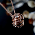 Load image into Gallery viewer, Silver Moonstone Accent Pendant
