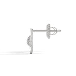 Load image into Gallery viewer, Silver Diamond Stud Earrings
