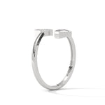 Load image into Gallery viewer, Silver Unique Hexagonal Twist Ring
