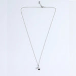 Load image into Gallery viewer, Silver Chain Necklace with Geometric Pendant
