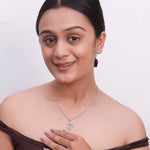 Load image into Gallery viewer, Stunning Women&#39;s 925 Sterling Silver Necklace and Earring Set - Classic &amp; Stylish
