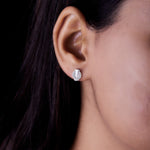 Load image into Gallery viewer, Silver Swan Stud Earrings
