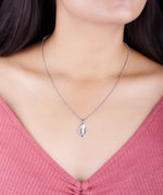 Load image into Gallery viewer, Silver Circle Pendant Necklace for Women

