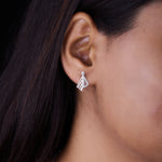 Load image into Gallery viewer, Silver Modern Geometric Earring
