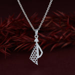 Load image into Gallery viewer, Silver Modern Geometric Necklace
