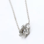 Load image into Gallery viewer, Silver Diamond Pendant Necklace
