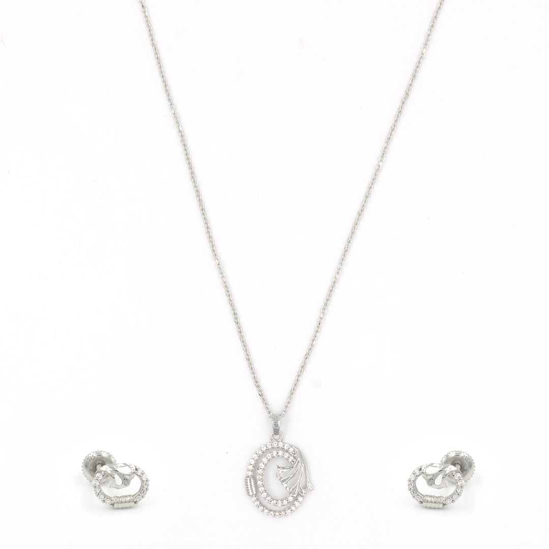 Stunning Women's 925 Sterling Silver Necklace and Earring Set - Classic & Stylish