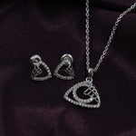 Load image into Gallery viewer, Elegant Women&#39;s 925 Sterling Silver Jewelry Set - Pendant Necklace &amp; Matching Earrings
