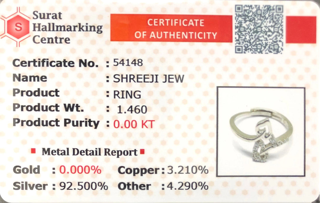 925 Silver Ring for Women Classic & Elegant