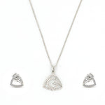 Load image into Gallery viewer, Elegant Women&#39;s 925 Sterling Silver Jewelry Set - Pendant Necklace &amp; Matching Earrings
