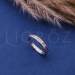 Load image into Gallery viewer, 925 Silver Pink Enamel Stone Ring for Kids
