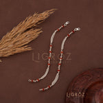 Load image into Gallery viewer, Silver and Rudraksha Kids Nazariya Bracele
