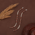 Load image into Gallery viewer, Silver and Rudraksha Kids Nazariya Bracele
