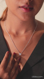 Load and play video in Gallery viewer, Delicate 925 Sterling Silver Chain Pendant for Women - Graceful &amp; Chic
