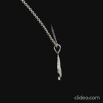 Load and play video in Gallery viewer, Silver Circle Pendant Necklace for Women
