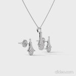 Load and play video in Gallery viewer, 925 Sterling Silver Pendant Necklace &amp; Earring Set for Women - Elegant &amp; Timeless
